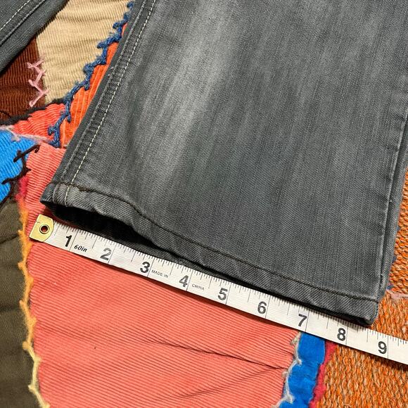 D-Lux Faded Acid Washed Grey Jeans 40Wx32L - Picture 8 of 8